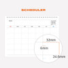 Back - Indigo 2026-2027 Gibon 18 Months Desk Calendar
