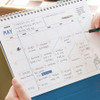 Back - Indigo 2026-2027 Gibon 18 Months Desk Calendar