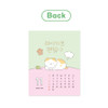 Back Illustration Calendar - Indigo 2026-2027 Mindfulness 18 Months Desk Calendar
