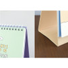 Wire-binding & Stury Standing - Indigo 2026-2027 Mindfulness 18 Months Desk Calendar