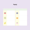 Yearly - 7321 Design Check & Fruits 6-Month Undated Daily Planner