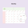 Monthly - 7321 Design Check & Fruits 6-Month Undated Daily Planner