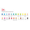24 color - Dong-A Ardor 2mm Slim Twistable 24-Colored Pencil Set