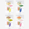 Option - Plepic Book-Shaped Pattern Sticky Note Set