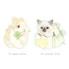 Option - Dash and Dot Velvet Love Die-cut Animal Mini Card