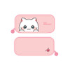 Pink Chunbae - Meowman Cute Cat PVC Large Multi-Purpose Pencil Case