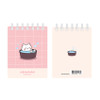 Chunbae - Meow Man Cute Bath Cat Pocket Unlined Notepad