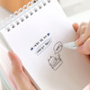 Blank Papers - Meow Man Cute Bath Cat Pocket Unlined Notepad