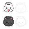 2 Design - Meow Man Cute Cat Face Mini Spiral Memo Pad