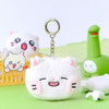 Meow Man Cute Cat Plush AirPods Case With Keyring