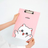 Double-Sided Pastel Art - Meow Man Cute Cat A4 Clipboard