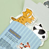 Comes with an Envlopes - 7321 Design Cozy Cat House Removable Die Cut Sticker Pack