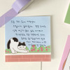 Cat - 7321 Design Cute Non-Sticky Memo Pad with Cover