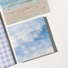 Aesthetic Photo Design - Mingkit Sun Glitter Photo Non-Sticky Memo Pad