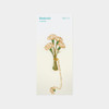 Appree Carnation Leaf Metal Bookmark with Chain