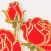 Enamel Details - Appree Rose Metal Bookmark with Chain