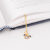 Chain Strap Feature - Appree Iris Metal Bookmark with Chain
