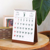 Calendar(Front) - Indigo 2027 Lunar Retro Monthly Desk Calendar