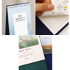 Twin Binding & 220gsm paper - Indigo 2027 Mind Snap Slim Desk Calendar
