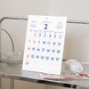 Sturdy Back - Indigo 2027 Lunar Colorful Retro A4 Wall Calendar
