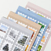 Scalloped Stamp Edge - Mingkit Four Season Stamp Removable Sticker Pack