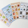 Pack of 4 Sheets - Mingkit Four Season Stamp Removable Sticker Pack