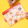 Zipper Closure - Romane Brunch Brother Tomato Medium PVC Zipper Pouch