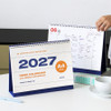 Indigo 2027 Gibon A4 Desk Calendar with Weekly Scheduler