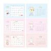 Calendar Pages - Indigo 2027 Lucky Affirmations Illustration Desk Calendar