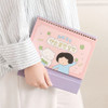 Perfect Size - Indigo 2027 Lucky Affirmations Illustration Desk Calendar