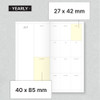 Yearly  - Wanna This 2027 Delight Log Slim Dated Weekly Diary