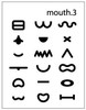WM Make up emotions deco sticker set of 3 sheets