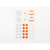 Dailylike Circle patterns paper Masking sticker set - Knit