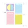 PlanD Make a plan Sticky memo notes 120 sheets