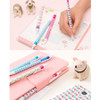 Usage example - Colorful pattern black ballpoint pen 0.38mm