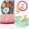 Ardium Flower pattern pocket round handy mirror