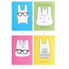 2young Cute rabbit folding sticky memo note set