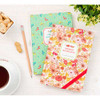 Ardium Nature colorful flower pattern lined notebook with leather cover