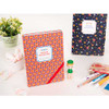 Ardium Nature colorful flower pattern lined notebook with leather cover