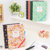 Ardium Nature colorful flower pattern lined notebook with leather cover