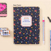 Ardium Nature colorful flower pattern lined notebook with leather cover