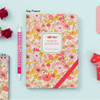 Ardium Nature colorful flower pattern lined notebook with leather cover