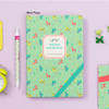Ardium Nature colorful flower pattern lined notebook with leather cover