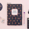 Ardium Nature colorful flower pattern lined notebook with leather cover