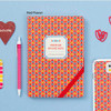 Ardium Nature colorful flower pattern lined notebook with leather cover