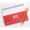 2young Wirebound large weekly desk planner scheduler