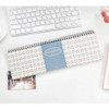Iconic Wirebound pattern weekly planner memopad desk pad