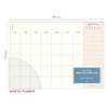 Iconic Pattern monthly planner memopad desk pad