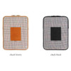 Indigo The Basic canvas iPad, Galaxy Note check pattern pouch