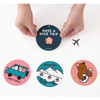 Monopoly Cute illustration travel luggage name tag ver.3